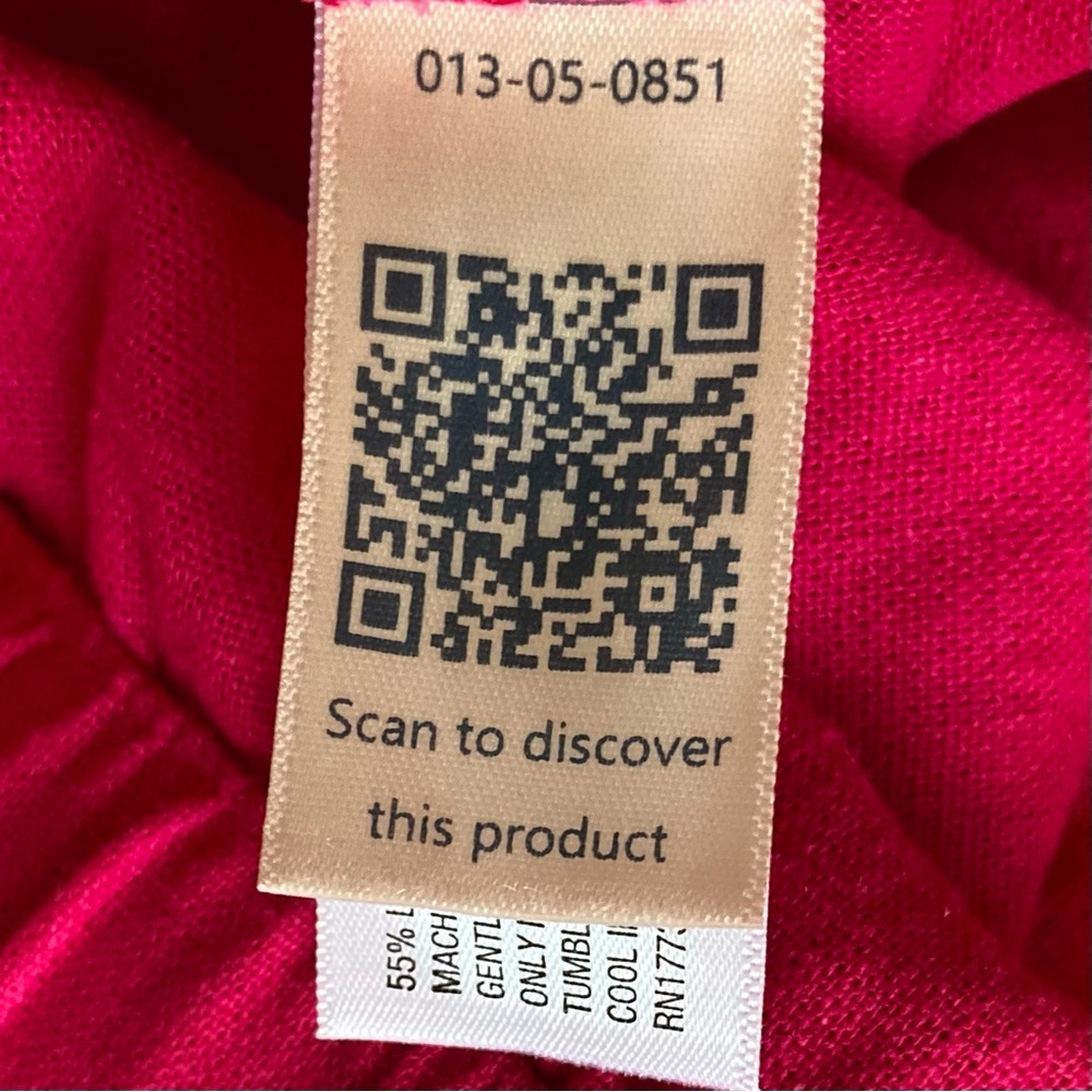 NWT Universal Thread Bright Pink Button Down Skirt w/Paper Bag Drawstring Waist - Picture 5 of 9